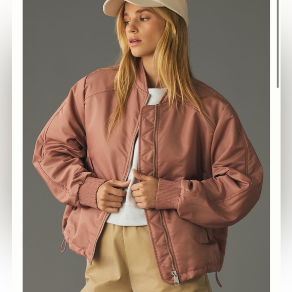 Anthropologie Jackets & Blazers - By Anthropologie '98 Bomber Jacket in Burlwood